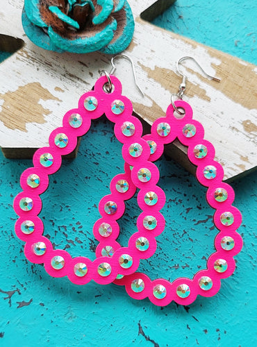Perla Earrings (Barbie Pink)